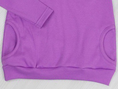 Туника «МИЛАНА» интерлок фиолетового цвета, Фиолетовый, 28, 3-4 года, 98-104см