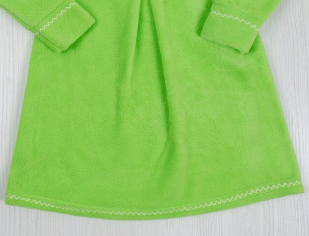 Детские трикотажные платья на девочку. Платье «ГАБРИЭЛЬ» флис зеленого цвета. ТМ «Пташка Украина»