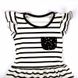 Платье трикотажное для девочки фулликра с чёрным кружевом, 32, 7-8 лет, 122-128см
