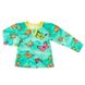 Блуза «ГОЛДИ» цветная фулликра бирюзового цвета, Бирюзовый, 28, 3-4 года, 98-104см