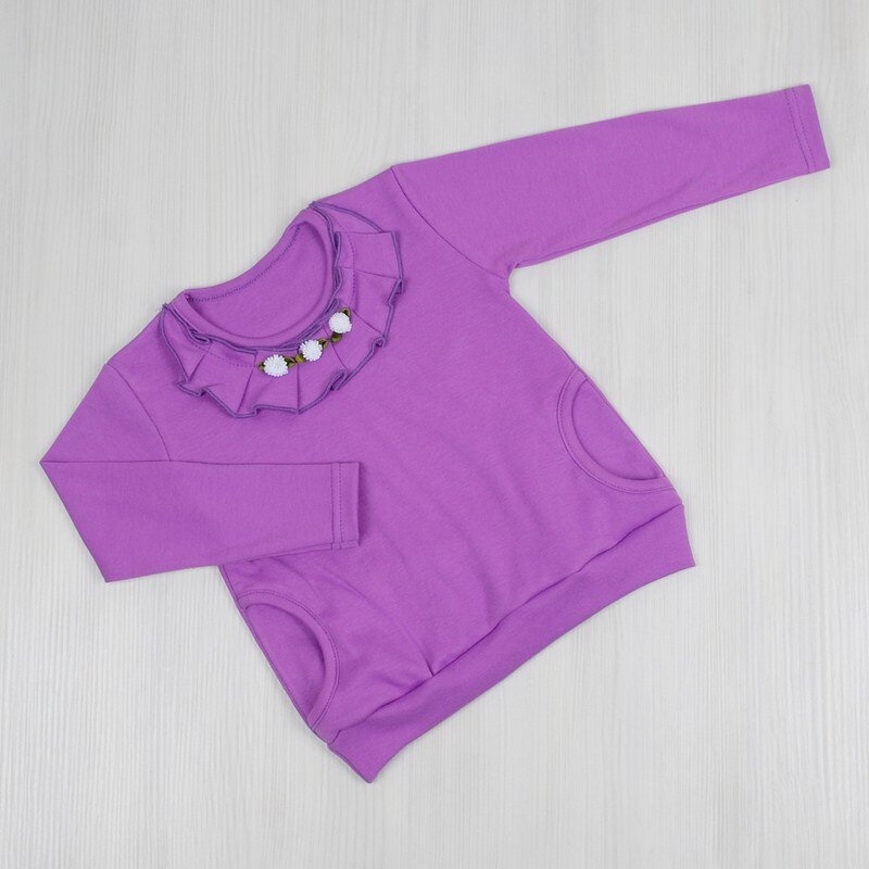 Туніка «МІЛАНА» інтерлок фіолетового кольору, Фіолетовий, 28, 3-4 роки, 98-104см