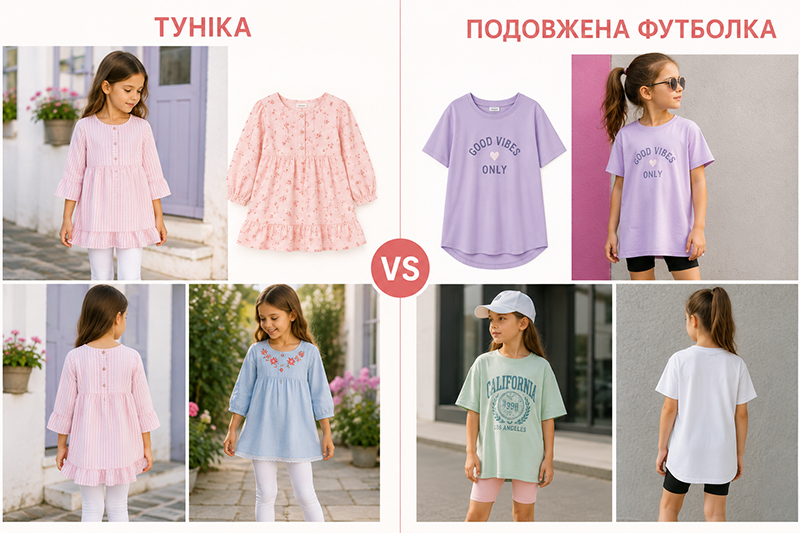 Туника или футболка: основные отличия