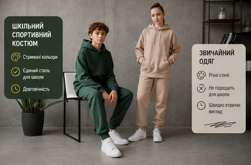 Який фасон шкільного спортивного костюма підходить для фізкультури Фасон шкільного спортивного костюма дитина