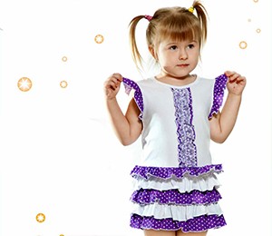 Детское простое платье из трикотажа от производителя
