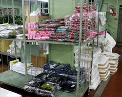 Склад трикотажной фабрики детской одежды
