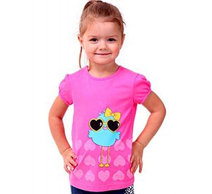 Красиві дитячі футболки трикотажні для дівчаток