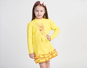 Купить детские простые платья на девочку от производителя недорого