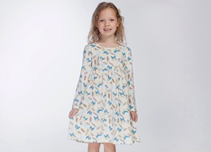 Заказать трикотажные простые платья на девочку онлайн