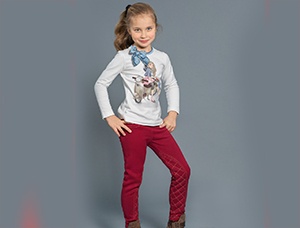 Трикотажные брюки для девочек оптом от производителя